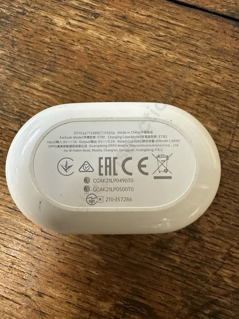 Oppo ENCO Buds ET181 With Charging Case (Sold With -44) Image 1++